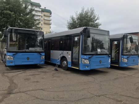 Еще 49 новых  автобусов доставили во Владивосток