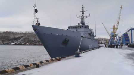 На Камчатке поднял флаг новый военный корабль  Тихоокеанского  флота